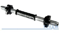 гриф гантельный titan ф26х5 мм, l-400 мм, с мягкой обрезиненной ручкой, з/г