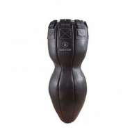 боксерский мешок фигурный двухуровневый 80-70кг. 120х40 нат. кожа+ тент/ цепи+кольцо+карабин